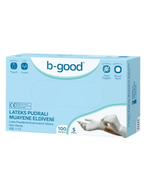 B Good Eldiven Pudralı Small 100lü