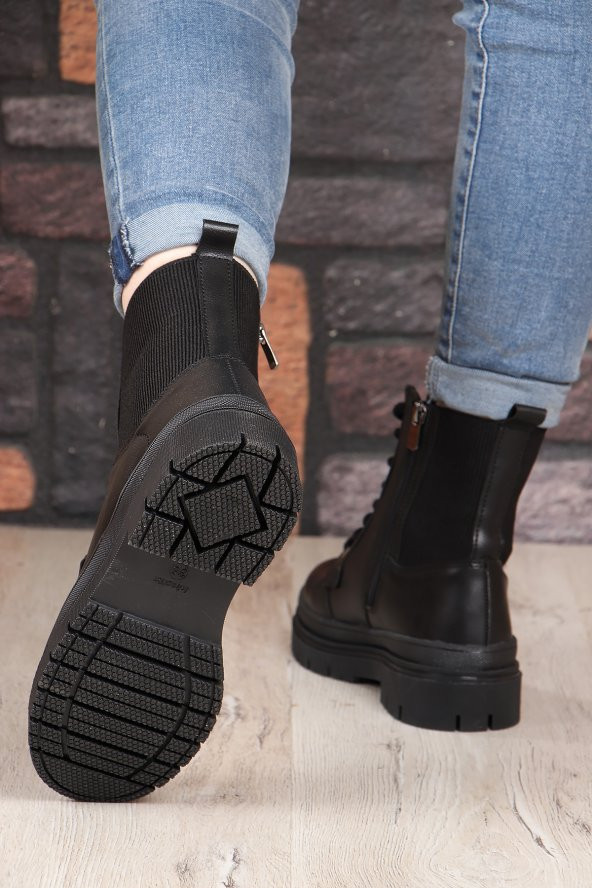 Kinetix Bootie Kaymaz Fermuarlı Suya Dayanıklı Kadın Bot - 5