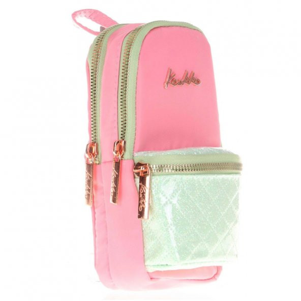 Kaukko Brıght Junıor Bag Kalem Çantası (Kapitone-Rose) K2466