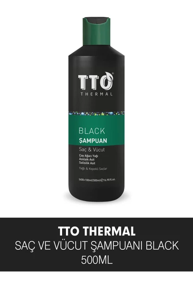 TTO Black Saç Ve Vücut Şampuanı 400+100 Ml