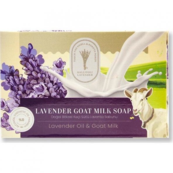 Gallipoli Lavender Doğal Bitkisel Lavanta Yağlı ve Keçi Sütlü Sabun 100 gr - 2