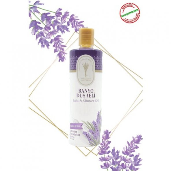 Gallipoli Lavender Lavanta Yağlı Banyo Duş Jeli 400 ml Lavanta Rahatlatıcı Duş Jeli - 2