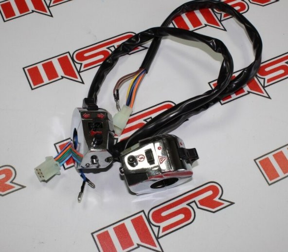 CG 125 Delux Nikel  Kumanda Düğme Seti ürün görseli 1