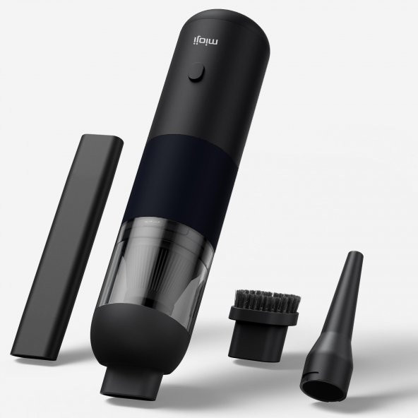Mioji Mio 3 3000mAh Vacuum Cleaner 6000Pa Taşınabilir Araç ve Ev Mini Şarjlı Süpürge - Siyah - 4