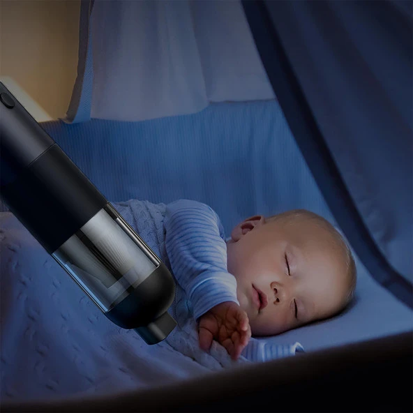 Mioji Mio 3 3000mAh Vacuum Cleaner 6000Pa Taşınabilir Araç ve Ev Mini Şarjlı Süpürge - Siyah - 6