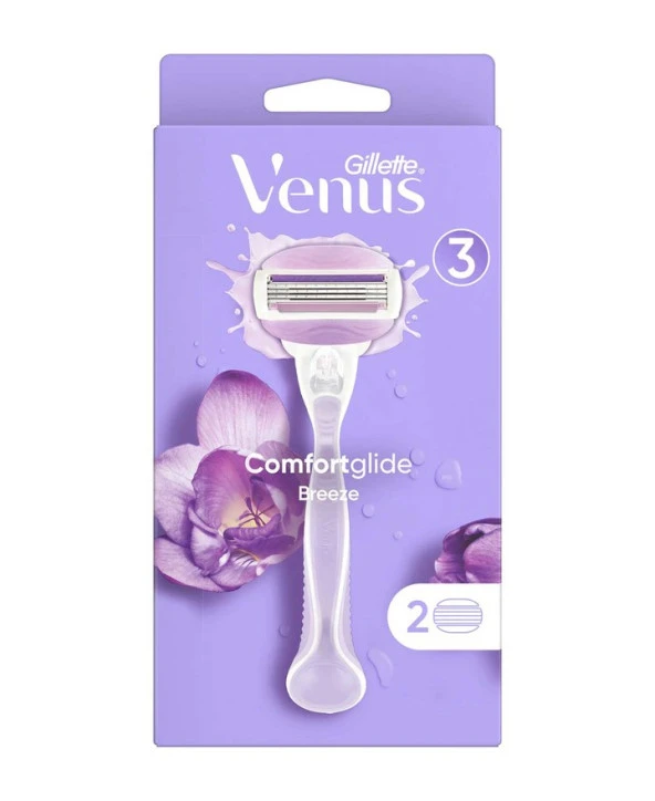 Gillette Venus Comfortglide Breeze Kadın Tıraş Makinesi 2 Yedekli