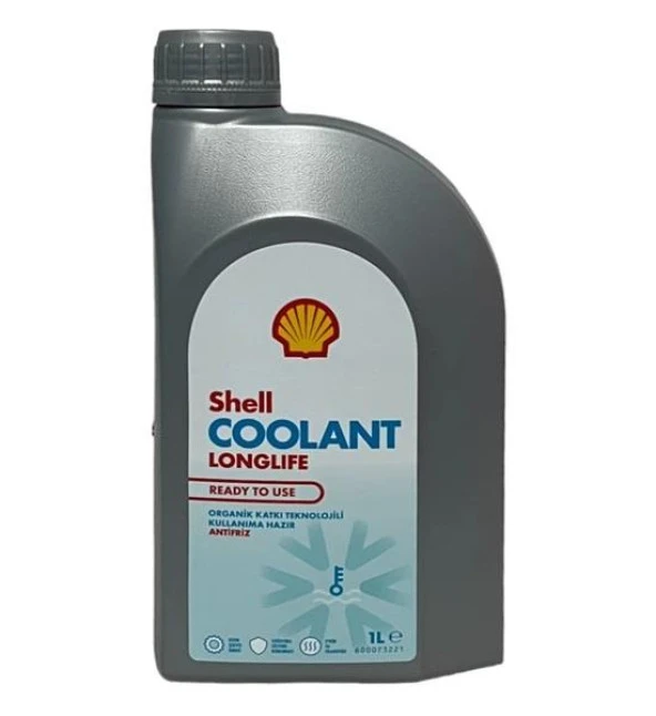 SHELL COOLANT LONG LİFE M RTU KULLANIMA HAZIR KIRMIZI ANTİFİRİZ 1 LİTRE