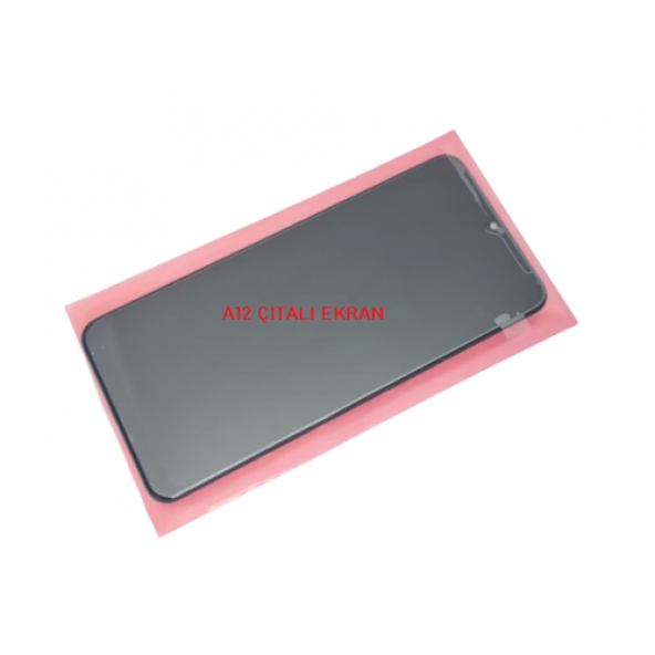 Samsung Galaxy A12 (SM-A125F) Lcd Ekran Dokunmatik Orijinal (Full ÇITALI) - 1