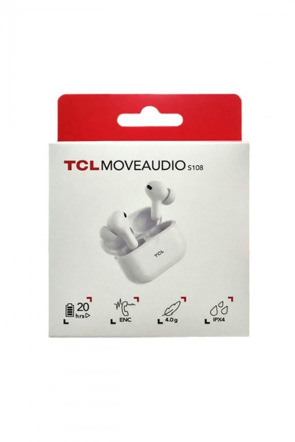 TCL Move Audio S108 TWS Kulak İçi Bluetooth Kulaklık Beyaz