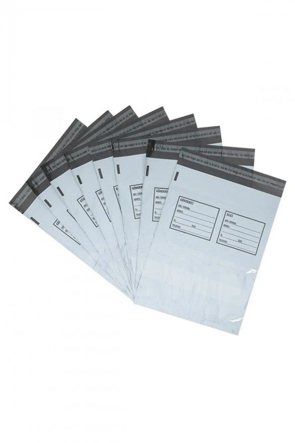 Orta Boy Cepli Kargo Poşeti 30x37+5 cm - 200 Adet (40+40=80 Mikron) - 2
