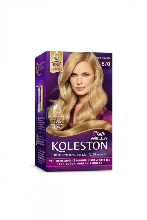 Koleston Kit Saç Boyası-8-0 Açık Kumral