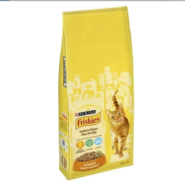 Friskies Kümes Hayvanlı 15 Kg Yetişkin Kedi Maması