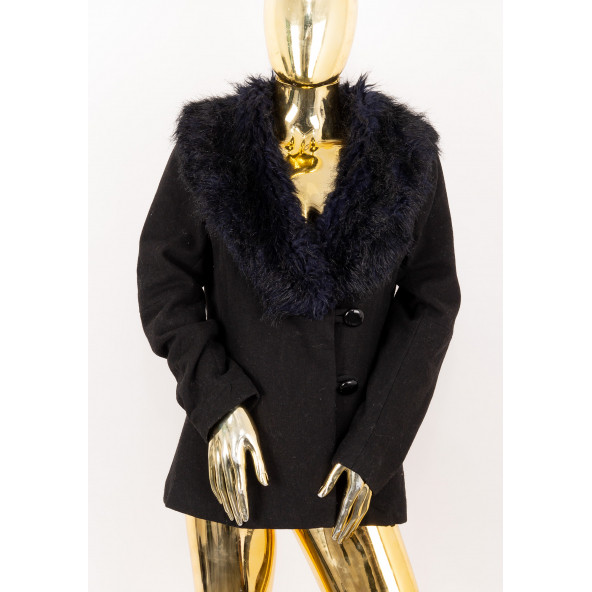 H&M KÜRKLÜ KISA PALTO/KABAN