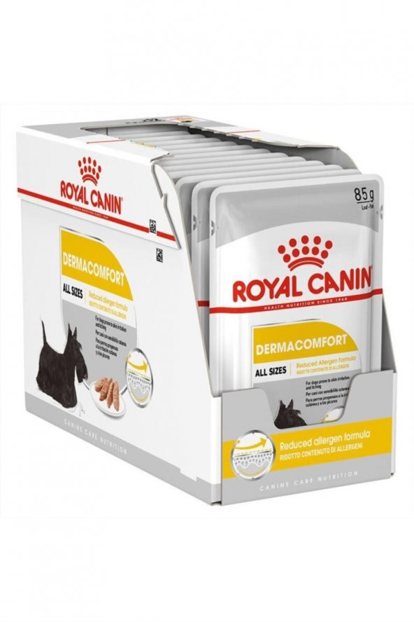 Royal Canin Dermacomfort Loaf Yaş Köpek Maması 85 gr 12 Adet
