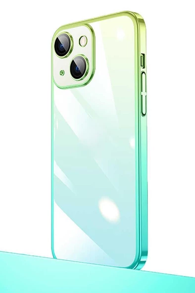 iPhone 13 Kılıf Parlak Renk Geçişli Kamera Korumalı Senkron Kapak - 2