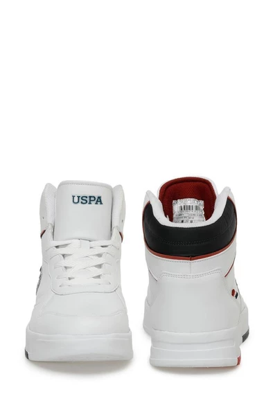 U.S Polo Assn. ANDREI HI 3PR Erkek Sneaker Ayakkabı Beyaz 40-45 - 5