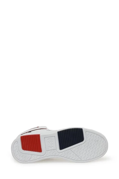 U.S Polo Assn. ANDREI HI 3PR Erkek Sneaker Ayakkabı Beyaz 40-45 - 6