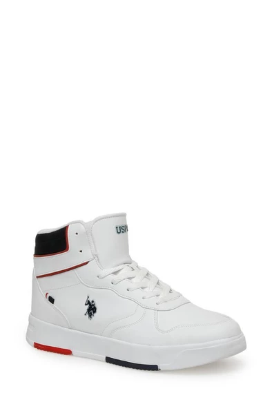 U.S Polo Assn. ANDREI HI 3PR Erkek Sneaker Ayakkabı Beyaz 40-45 - 2