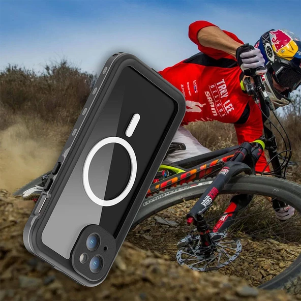 iPhone 15 Kılıf 1-1 Su Geçirmez - 10