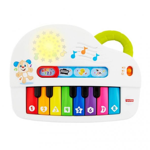 Fisher Price Eğlen & Öğren Işıklı ve Eğlenceli Oyuncak Piyano Türkçe GTW20 - 3