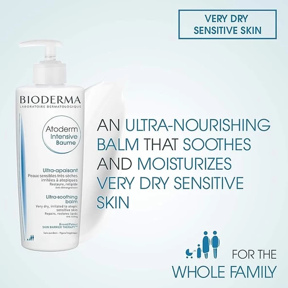 Atoderm Intensive Balm Kuru, Atopi Eğilimli Ciltler için Onarıcı Bakım Kremi Bebek ,Yetişkin 500 ml - 3
