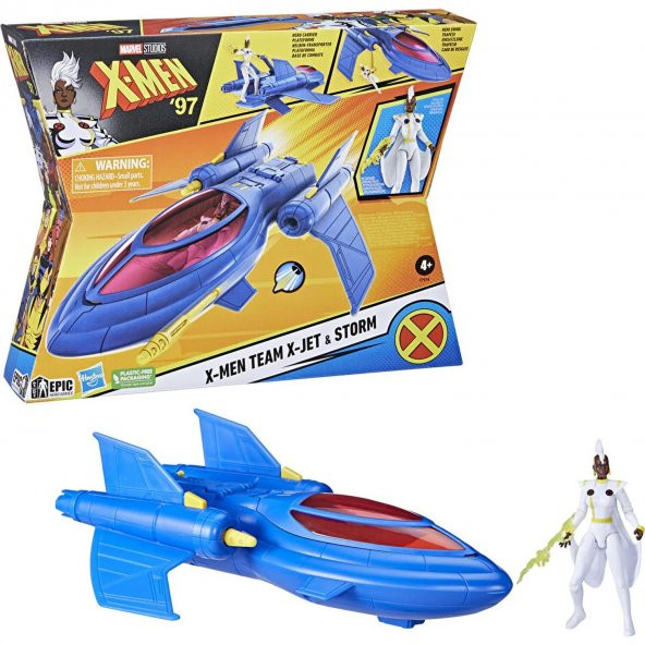 Marvel X-Men 97 Epic Hero Series X-Jet Vehicle and Storm Action Figure - 2