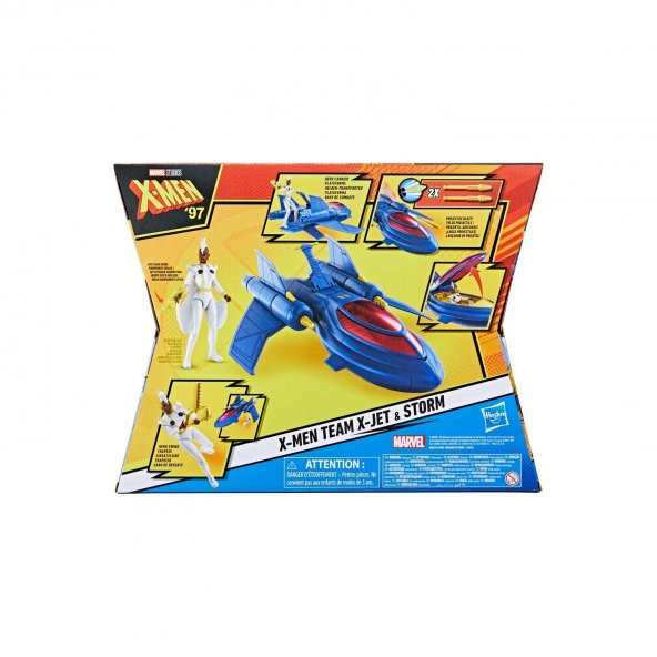 Marvel X-Men 97 Epic Hero Series X-Jet Vehicle and Storm Action Figure - 3
