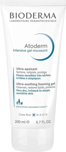 Atoderm Intensive Foaming Gel Kuru, Atopi Eğilimli Cilt Temizleme Jeli Bebek, Yetişkin 200 ml