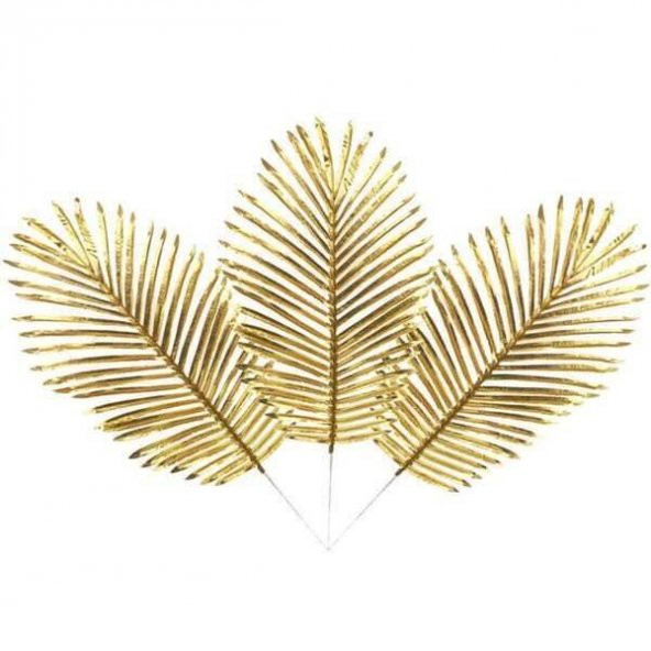 Palmiye Yapay Yaprak Gold 90 cm 3 Dallı - 2