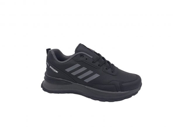Wanderfull 4587 Erkek Siyah Bağcıklı Günlük Kullanım Spor Ayakkabı