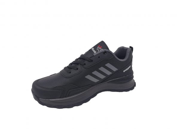 Wanderfull 4587 Erkek Siyah Bağcıklı Günlük Kullanım Spor Ayakkabı - 3