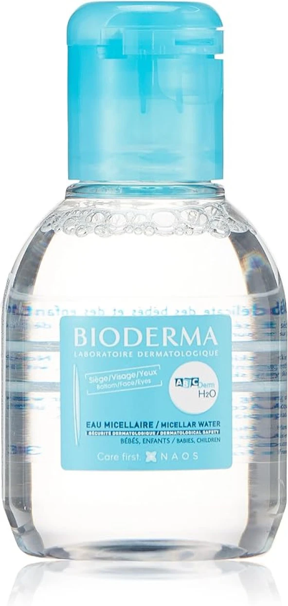 BiodermaABCDerm H2O Bebekler için Bez Bölgesi, Yüz ve Göz Çevresi için Durulama Gerektirmeyen Temizleyici Micellar Su 100 ml