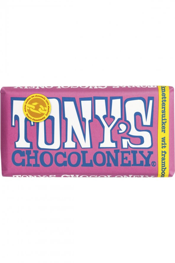 Tonys Chocolonely Tonys Beyaz Ahududulu Patlayan Şekerli