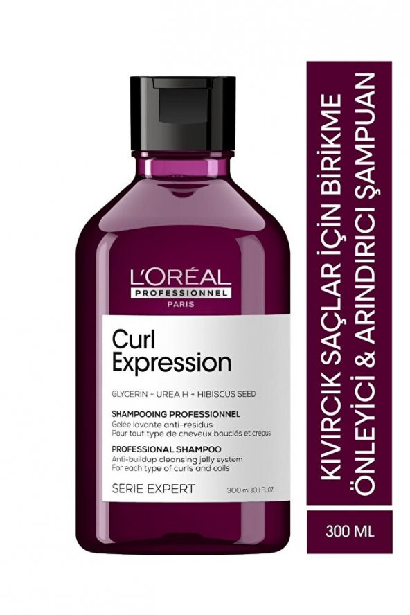 Serie Expert Curl Expression Kıvırcık Saçlar İçin Birikme Önleyici Şampuan 300 ml