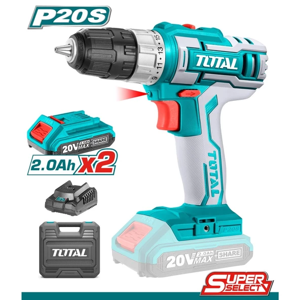 Total Li-ion Akülü Matkap - TDLI200215 - 2