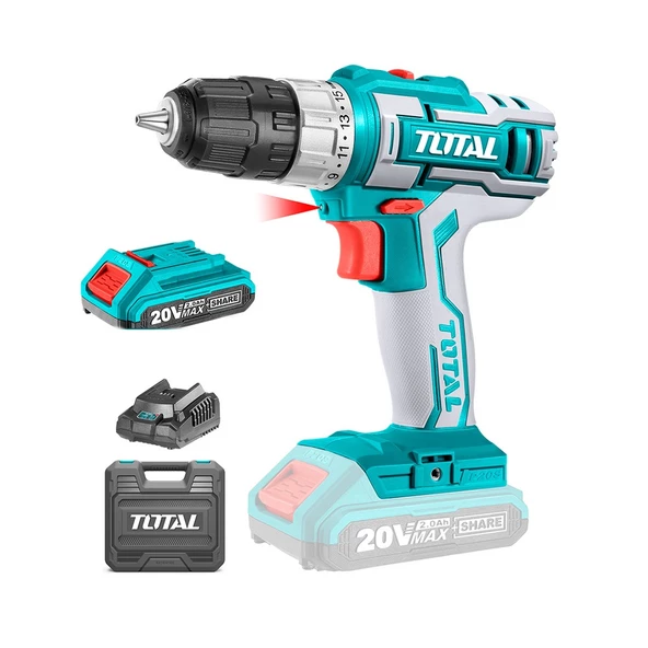 Total Li-ion Akülü Matkap - TDLI200215