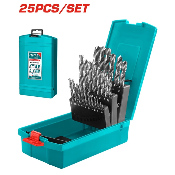 Total 25 Adet HSS matkap ucu seti - TACSD0251 ürün görseli 1