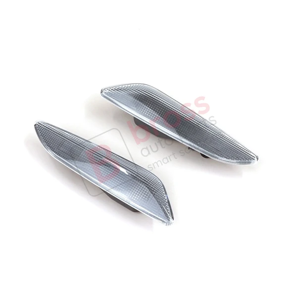 Fiat Egea Tipo 356 Alfa 147 156 Lancia Delta Ypsilon 3 İçin Beyaz Yan Çamurluk Sinyali SAĞ VE SOL 60686516 60686517 - Resim 2