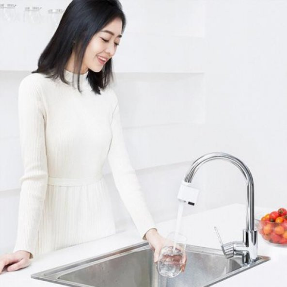 Coofbe Şarjlı Tüm Musluklara Uyumlu Tam Otomatik Akıllı Sensörlü Musluk Başlığı Su Tasarruflu Musluk Başlığı Hareket Algılama Sensörlü Musluk - 4