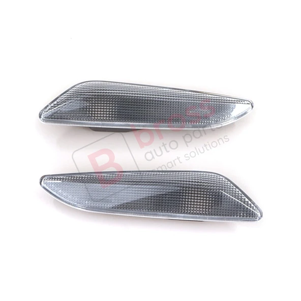 Fiat Egea Tipo 356 Alfa 147 156 Lancia Delta Ypsilon 3 İçin Beyaz Yan Çamurluk Sinyali SAĞ VE SOL 60686516 60686517 ürün görseli 1