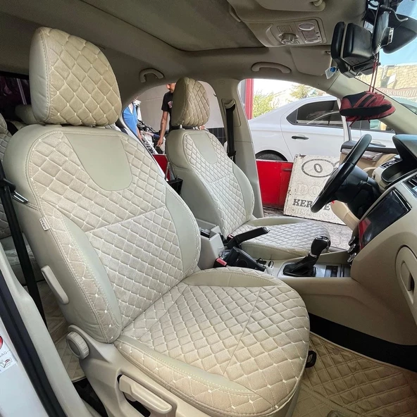 Skoda Octavia Araca Özel Dikim Koltuk Kılıfı - 6