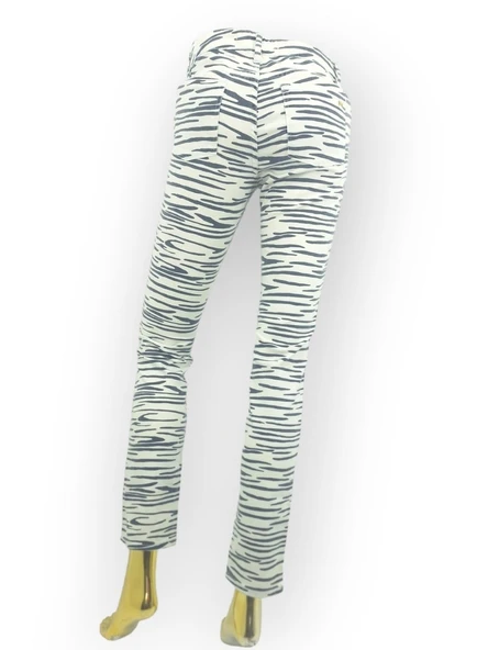 JUİCY COUTURE ZEBRA DESEN JEAN PANTOLON - 2