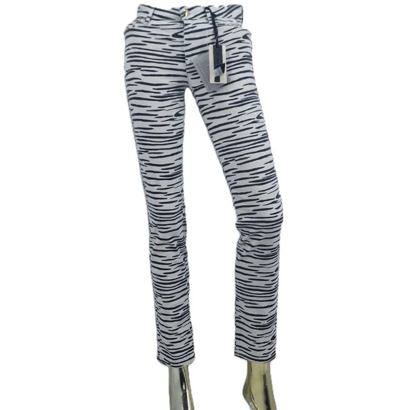 JUİCY COUTURE ZEBRA DESEN JEAN PANTOLON