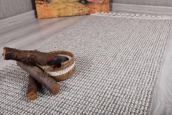 Orkide Home Dekoratif Gri Otantik Dokuma Halı - 6