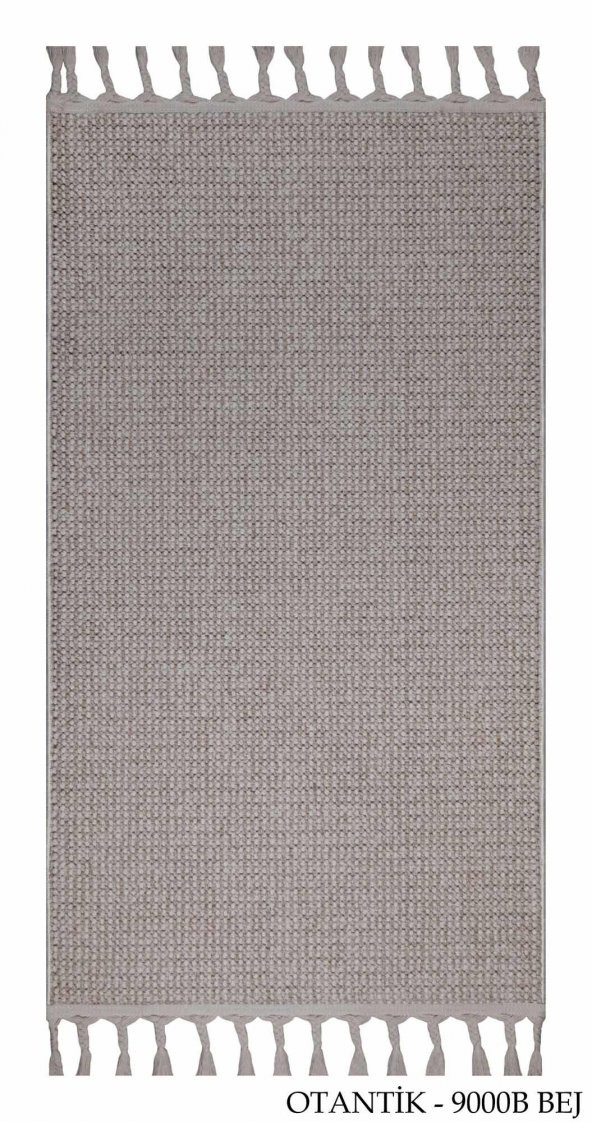 Orkide Home Dekoratif Bej Otantik Dokuma Halı - 6