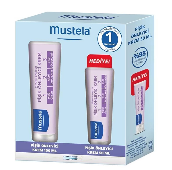 Mustela Pişik Önleyici Krem Seti 100 ml + 50 ml