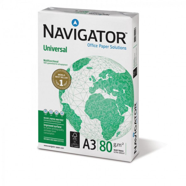 Navigator Fotokopi Kağıdı 500 LÜ (1 Paket) A3 80 GR