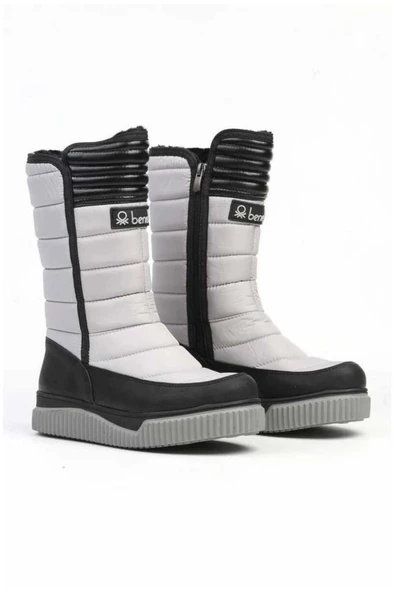 Benetton BN-50027 Kadın Kar Bot Gri 36-40