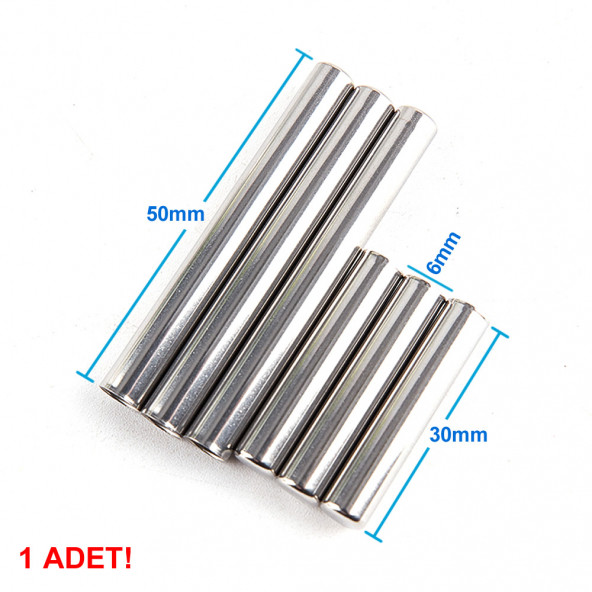Çelik Sensör Başlığı 6x30mm Kılıf Sıcaklık Isı Sensör Kutusu Metal Tüp Boru D818b20 Ntc - Resim 8