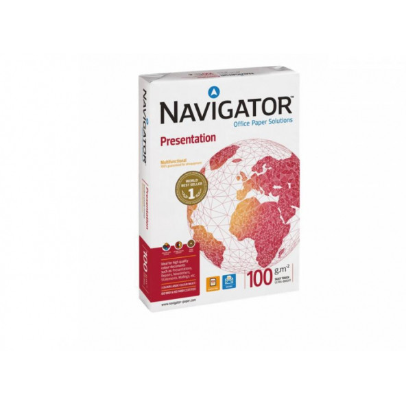 Navigator Fotokopi Kağıdı Gramajlı Laser-Copy-Inkjet Presentation 500 LÜ (1 Paket) A4 100 GR Beyaz